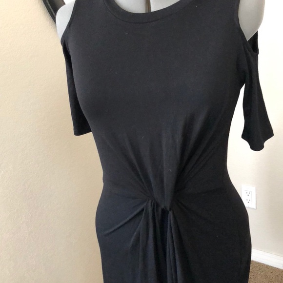 ⚡️SALE⚡️ As U Wish Cold Shoulder Tie Sleeve Dress - Picture 4 of 5